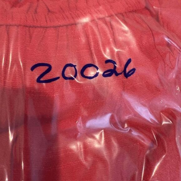 BaeVely One Shoulder Ruffle Red Mini Dress Elastic Waist Lined Size Medium - Picture 11 of 11